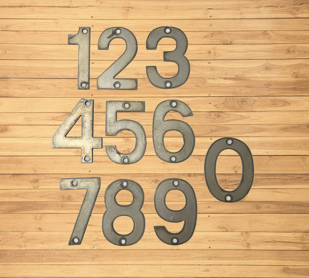 3 inch Modern Metal House Numbers / Metal Address Numbers / Metal Street Address Numbers