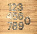 3 inch Modern Metal House Numbers / Metal Address Numbers / Metal Street Address Numbers