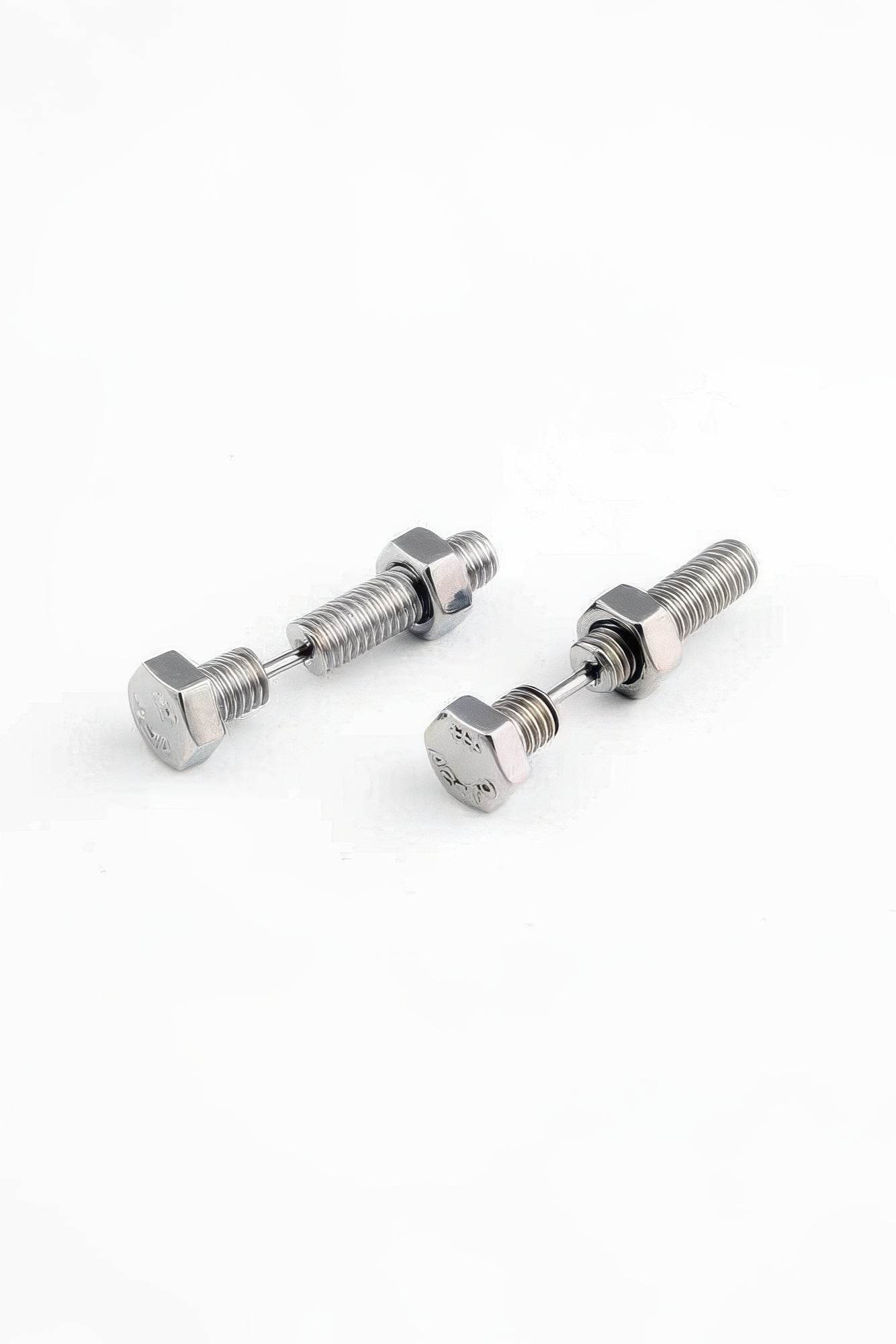 Nut and Bolt Stud Earrings for a Bold Industrial Look