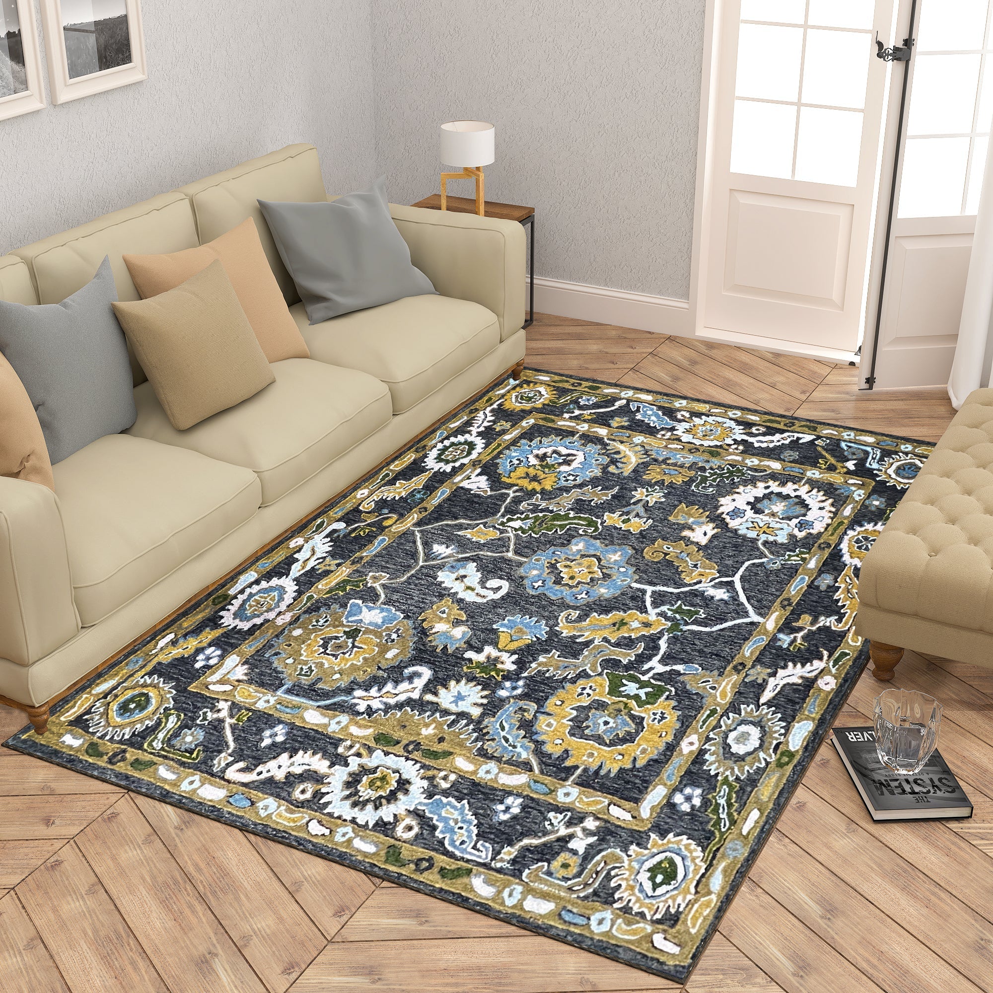 Premium Hand-Tufted Rug Made of 100% Wool  - Old Country - 4x6 Feet