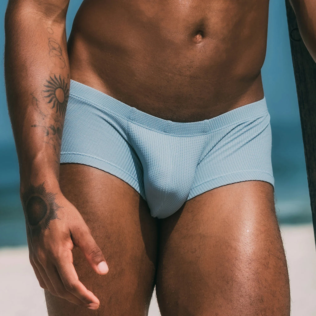 Men’s Breathable Solid Color Boxer Briefs
