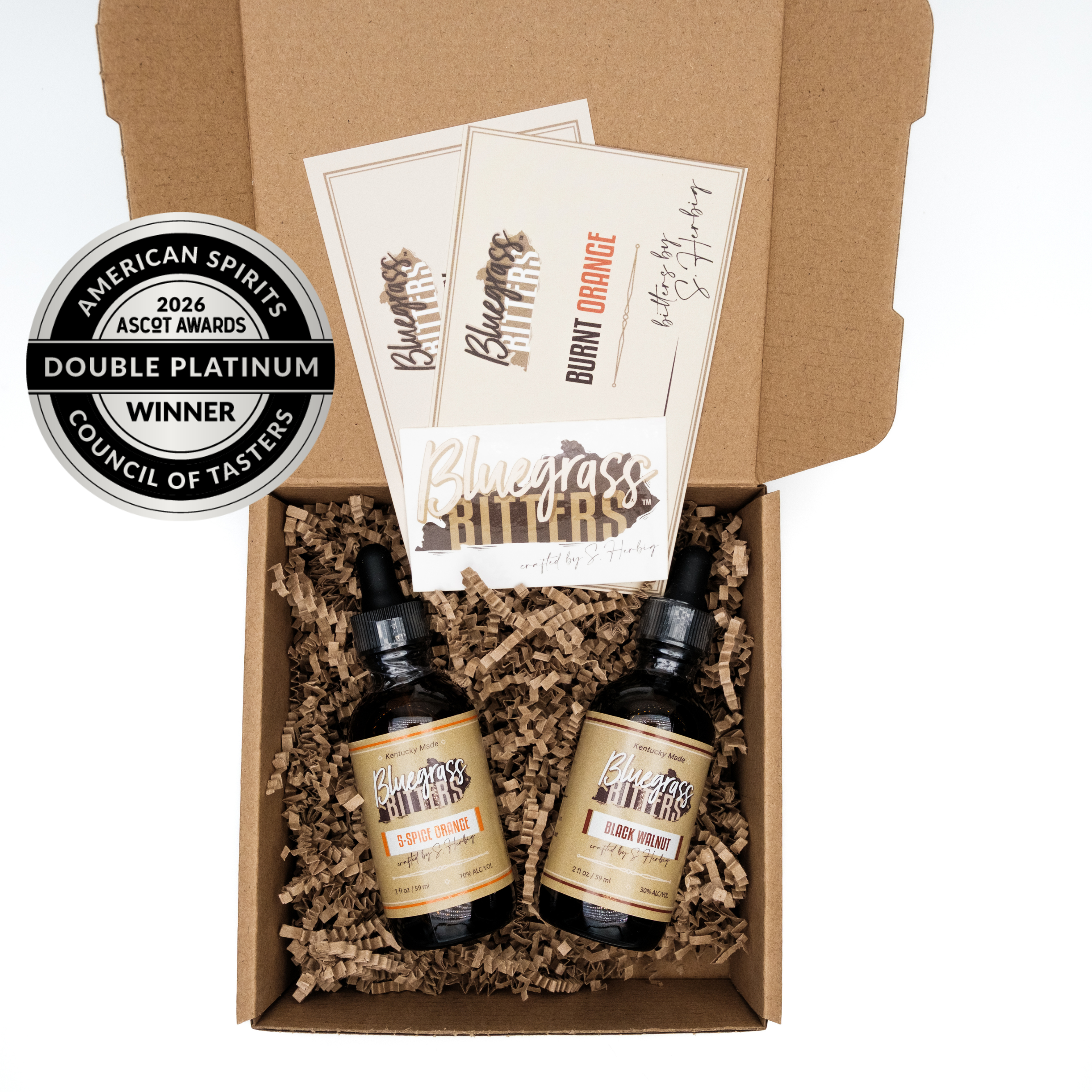Black Walnut and 5-Spice Orange Bitters Gift Box