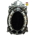 Oval Glass Mirror 14" Tall