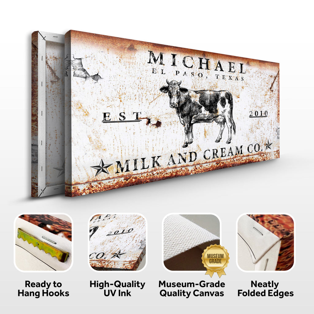 Milk And Cream Co Sign