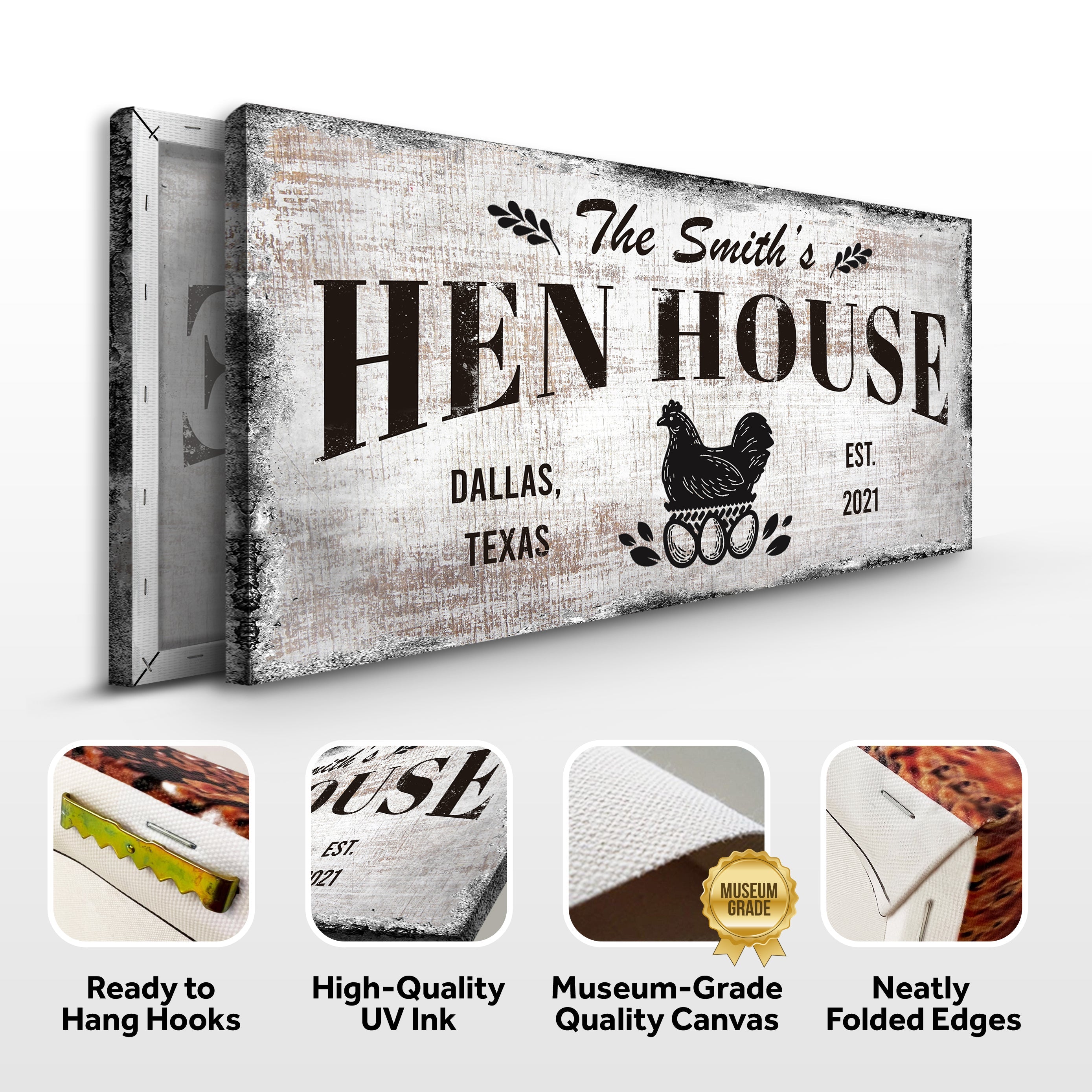 Family Hen House Sign