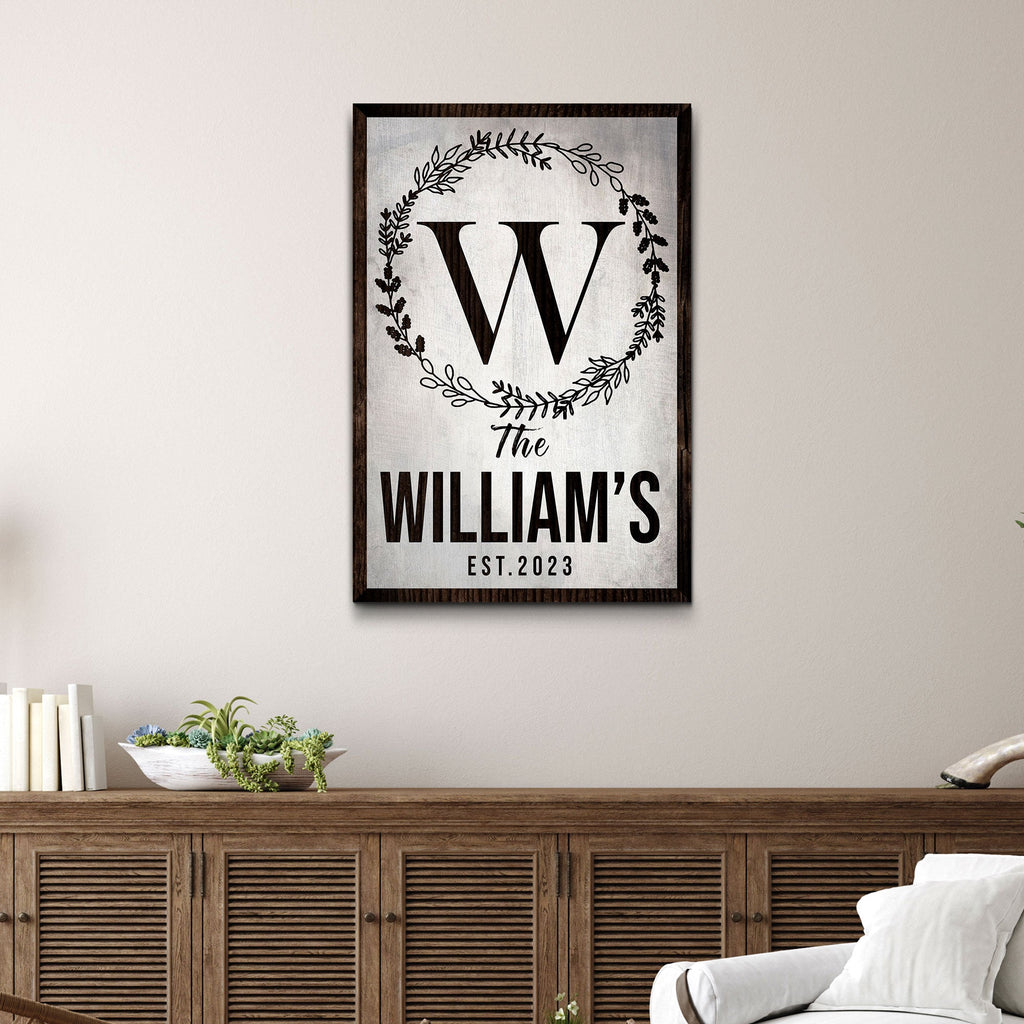 Established Last Name Sign IV