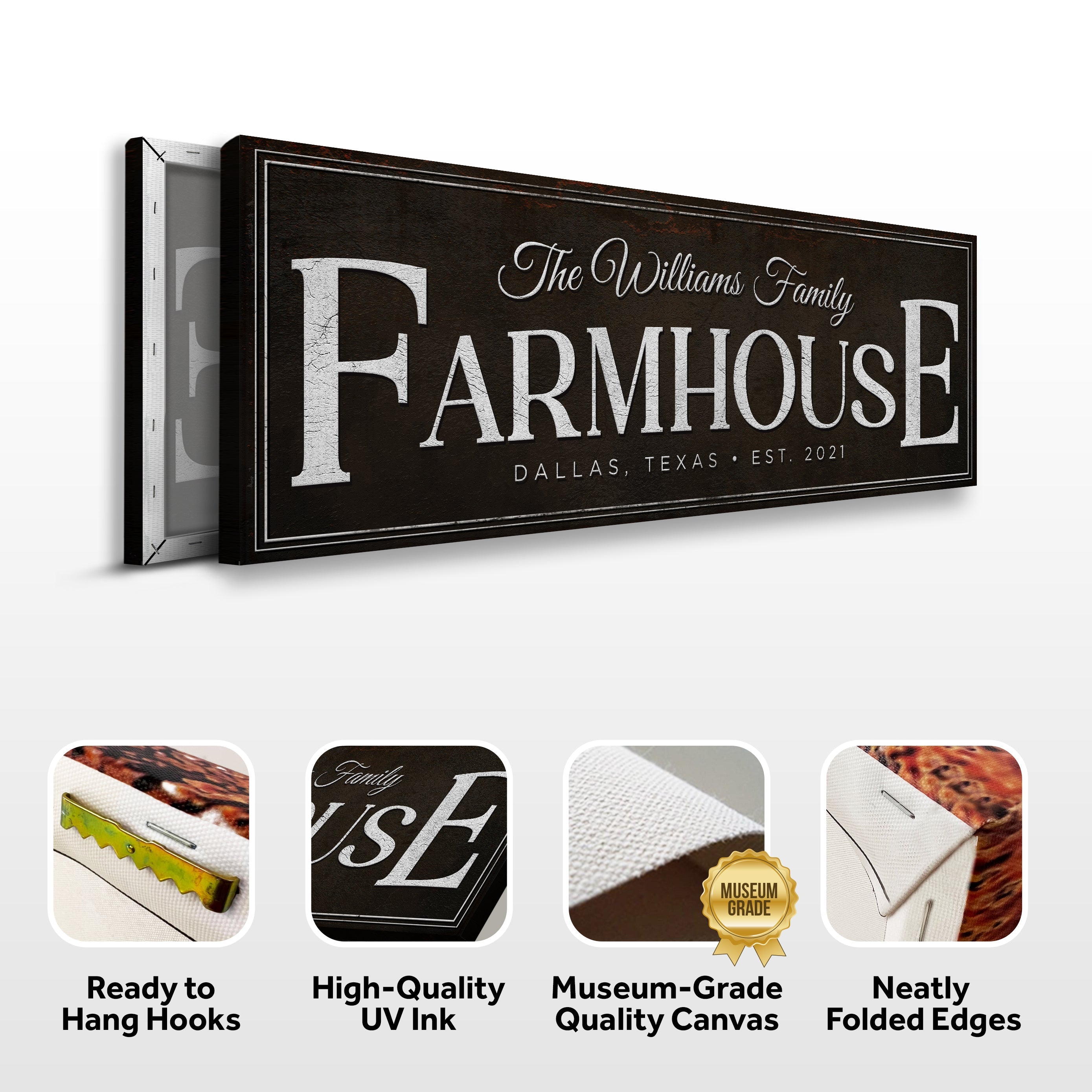 Custom Vintage Rust Farmhouse Sign III