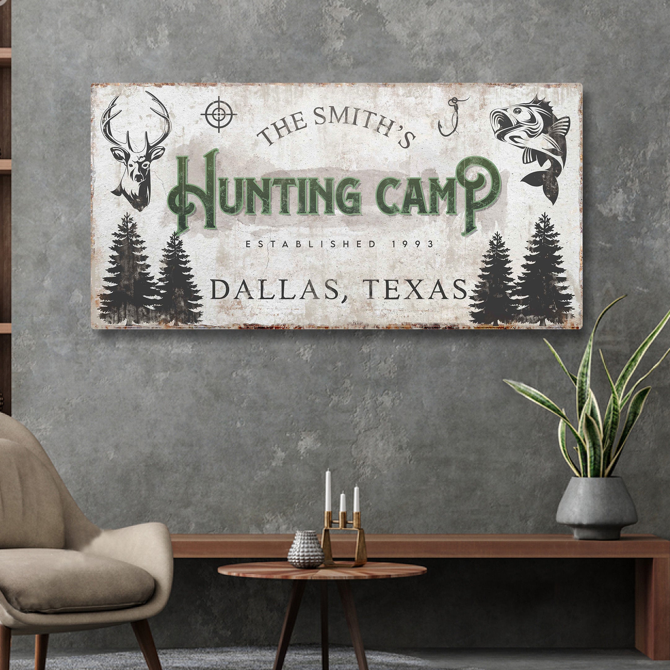 Fishing And Hunting Sign