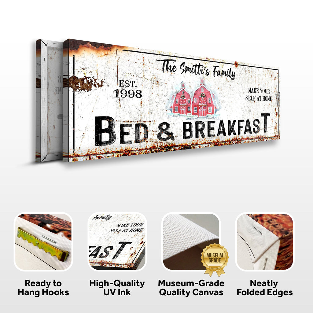 Christmas Bed & Breakfast Sign