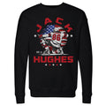 Jack Hughes New Jersey USA Flag Celebration WHT