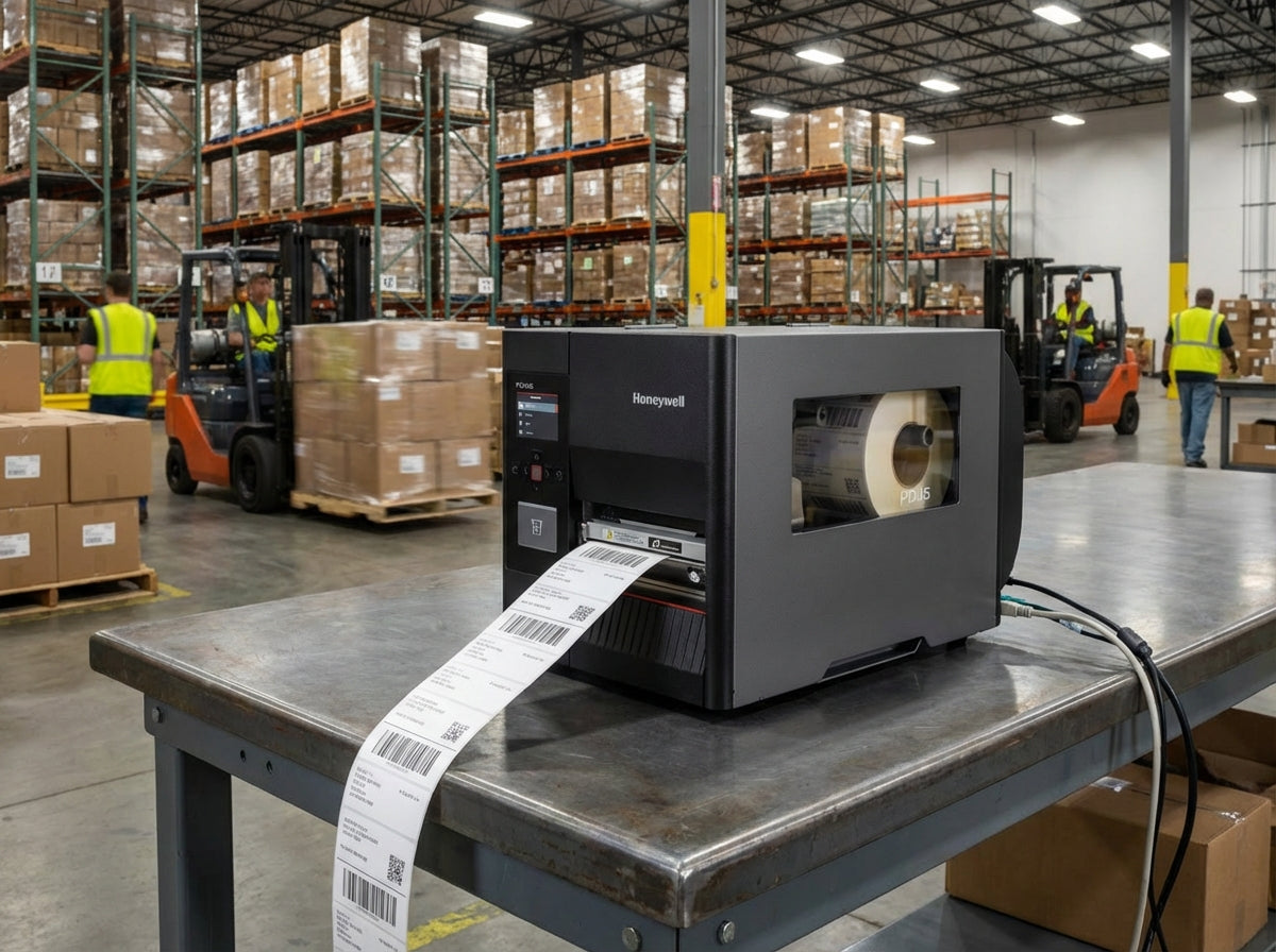 Honeywell PD45 Industrial Barcode Printer 203 dpi Dual Mode PD4500C0010000200