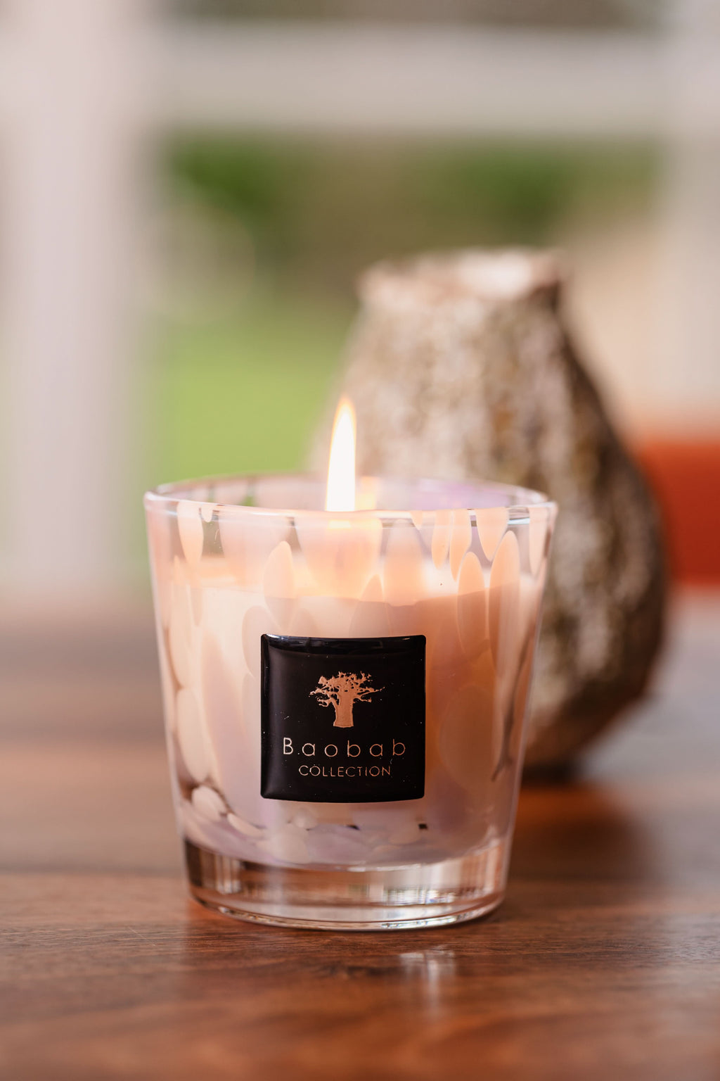 Baobab Collection White Pearls Max 08 Candle