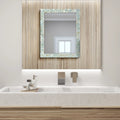 Mother of Pearl Mirror Frame with Mirror, Green, 18" x 24" (Made-to-Order)