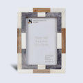 Picture Frame Woodstrip Tile Collection Wood & Bone Inlay Multi – 4x6 & 5x7"
