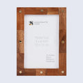 Picture Frame Star Wood Collection Brass & Wood Brown - 3 Sizes