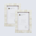 Picture Frame Classic Collection Bone Inlay White Pack of 2 – 3 sizes