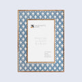 Rhythm Diamond Picture Frame Blue Resin Inlay 4x6 5x7 8x10