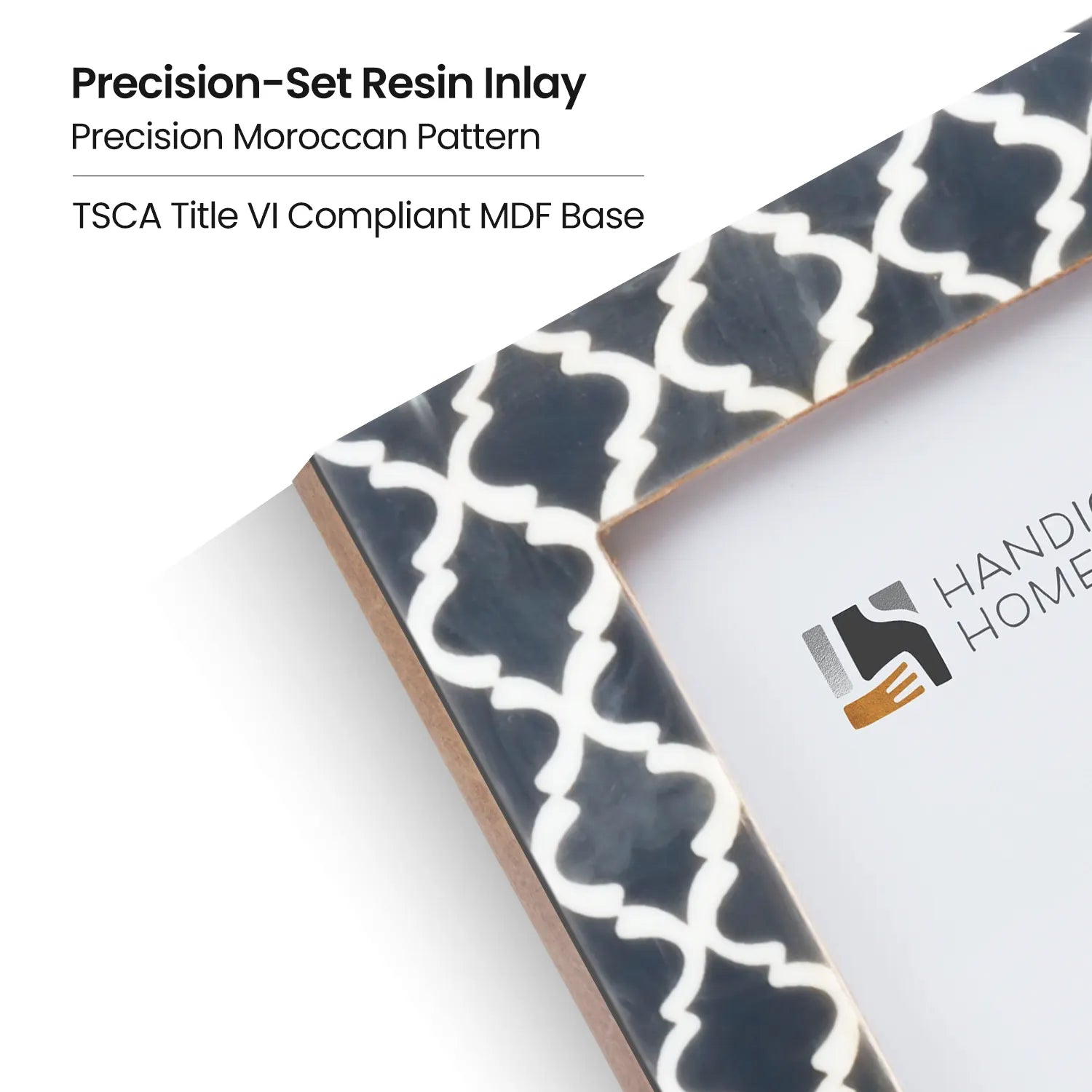 Casablanca Fumar Resin Inlay Picture Frame Set 2