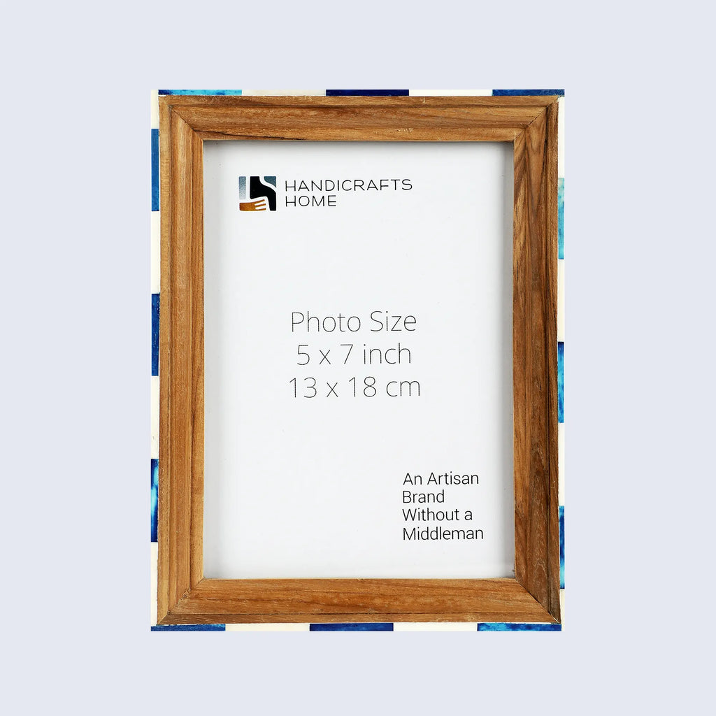 Picture Frame Handmade Fairground Carousel Bone Inlay Wood – 4x6 & 5x7"