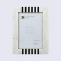 Picture Frame Contour Alto Pattern Collection Resin Inlay White & Black – 4x6, 5x7 & 8x10"