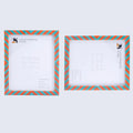 Candy Cane Melon Twist Resin Inlay Picture Frame, Red - Green, 3 Sizes (Set of 2)