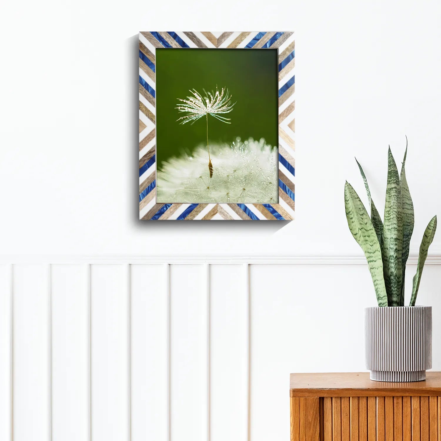 Picture Frame Hypno Dream Collection Wood Resin Inlay Multi Color -4x6 5x7 8x10"