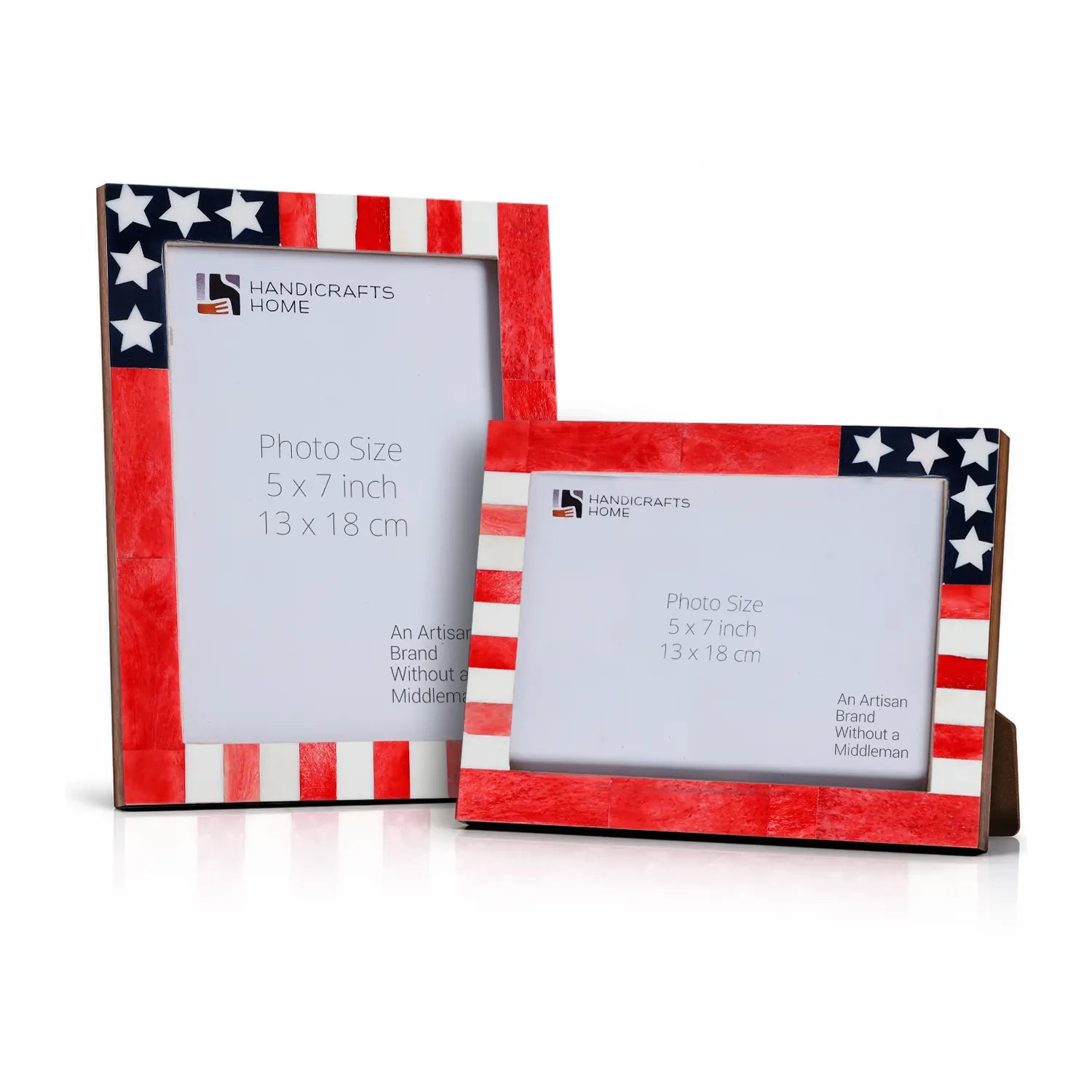 American Flag Manhattan-Patriot Picture Frames Set of 2