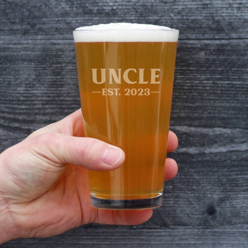 Uncle Est. 2023 - Bold - 16 Ounce Pint Glass