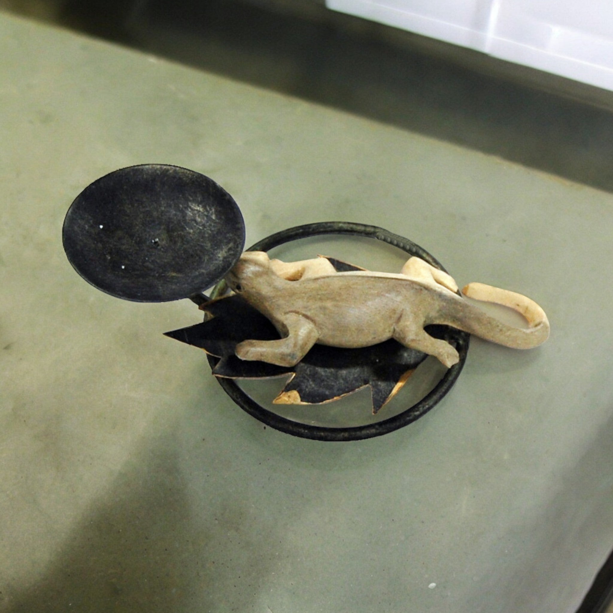 Lizard Candle Holder