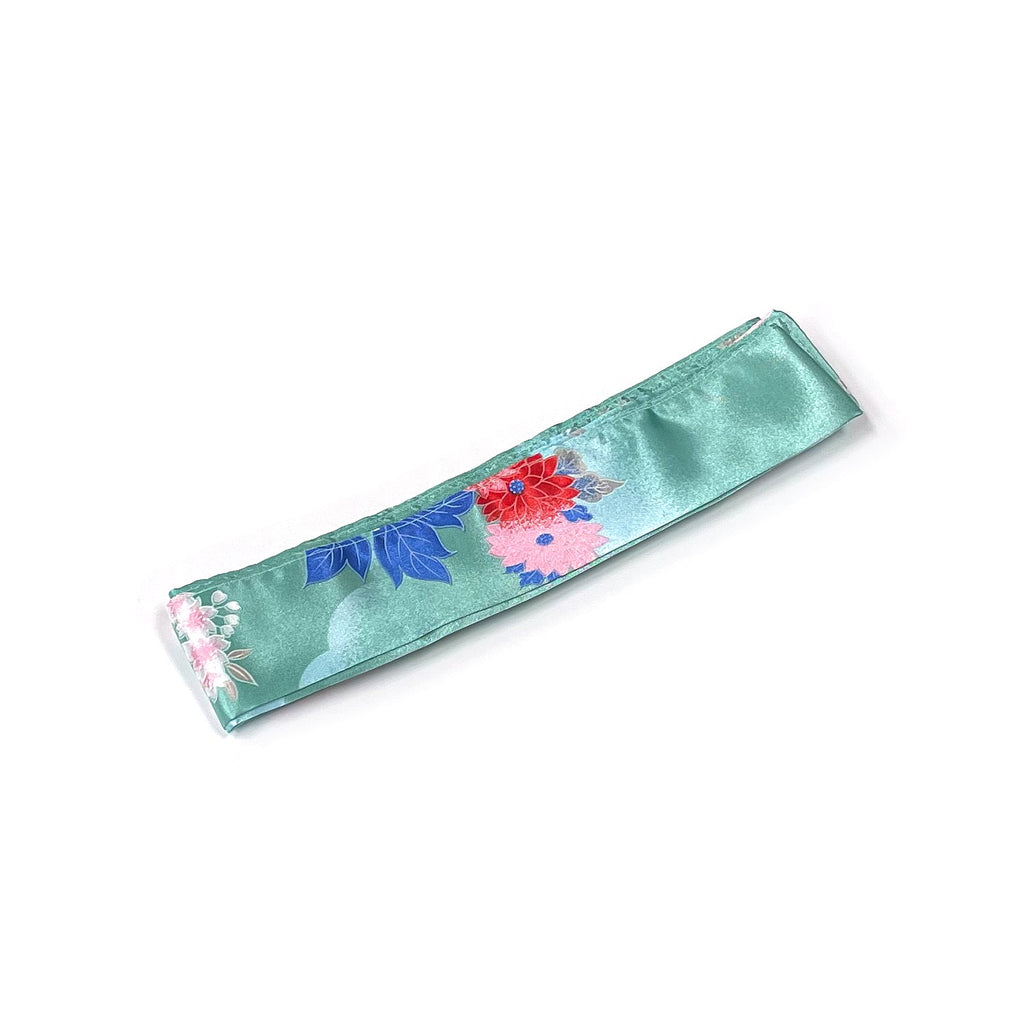 Japanese Traditional Kimono Robe - Green Temple