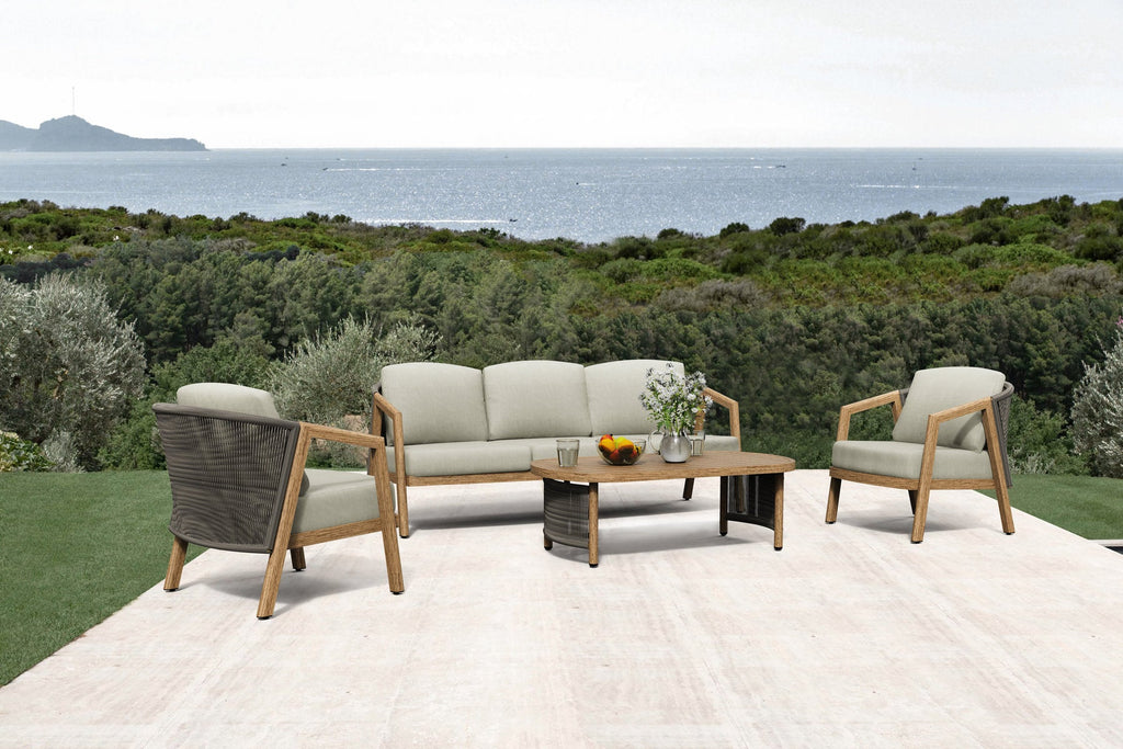 Ausone 4-Piece Aluminum Living Room Set