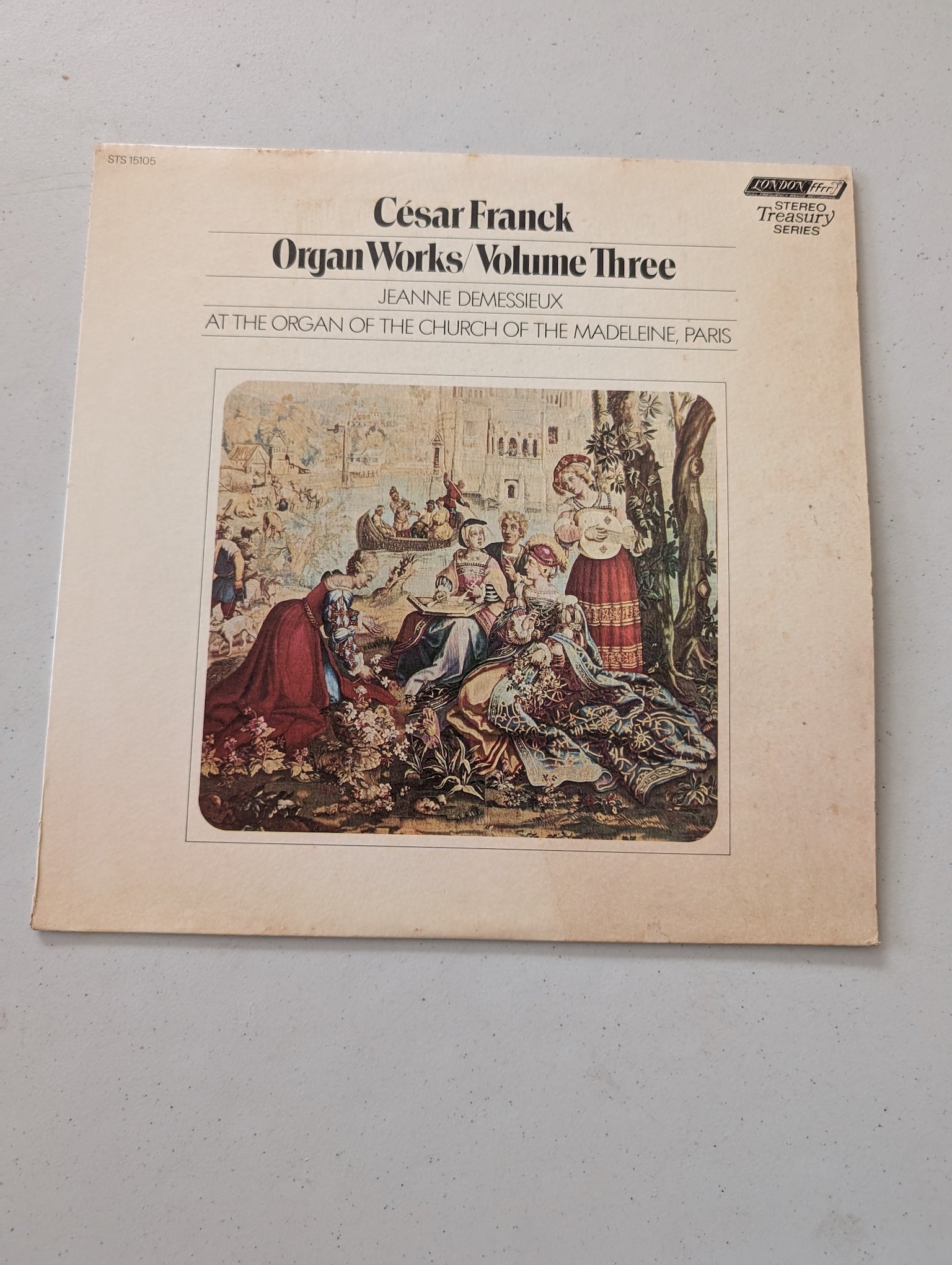 Cesar Franck Organ Works Volume Three Jeanne Demessieux Church  Madeleine Paris(Vintage Vinyl Record LP Album)