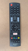 GJ221-C from Sharp - 2010s Electronics > Accessories > Remote Controls (Plastic, Rubber LCD TV Remote, Utilitarian Black)