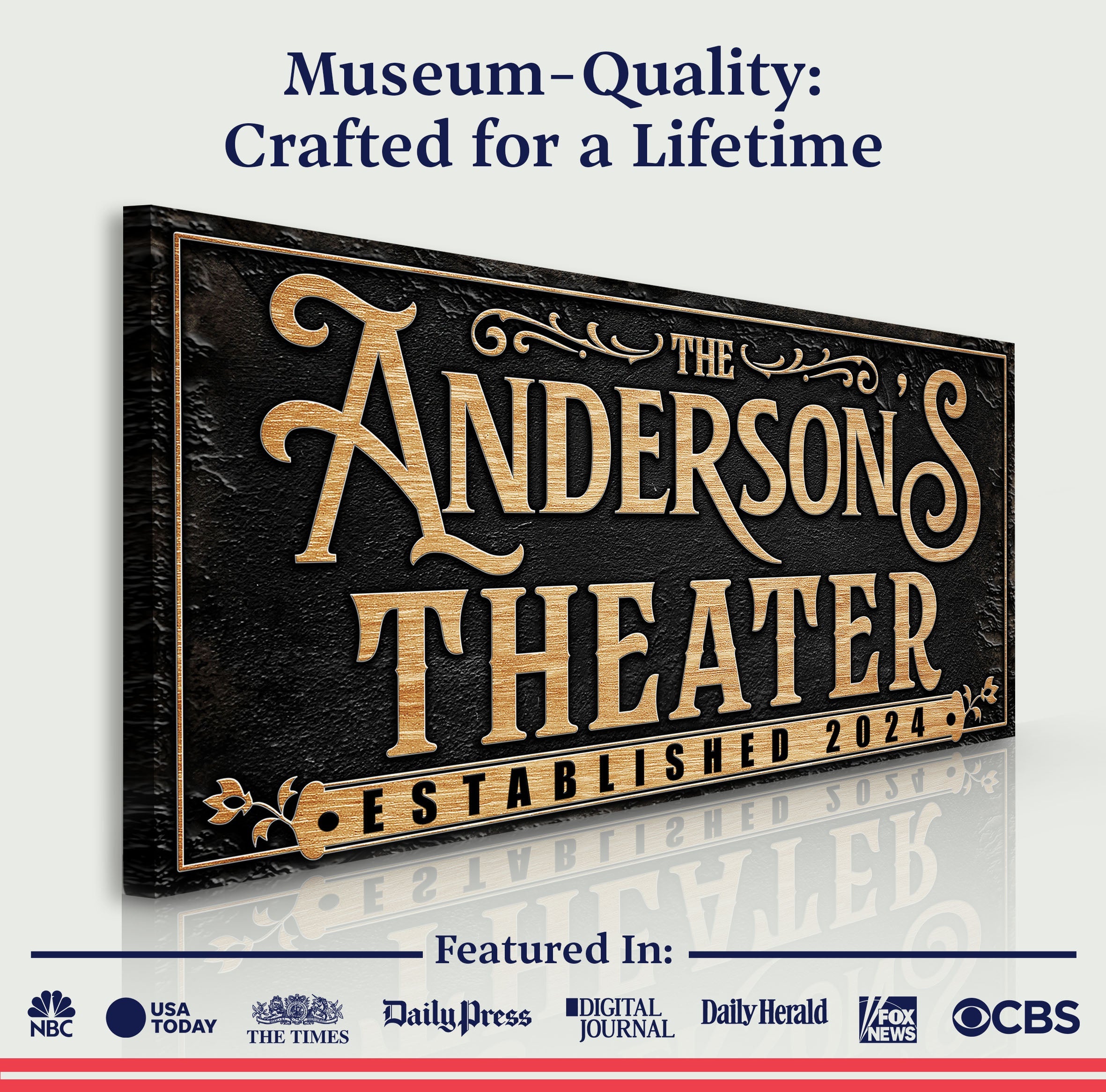 Personalized Theater Sign