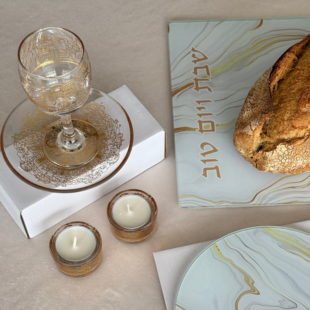 Classic Jerusalem Glass Kiddush Cup – Jerusalem Glass Series