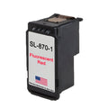 U.S. Remanufactured for Pitney Bowes SL-870-1 Fluorescent Red Ink Cartridge