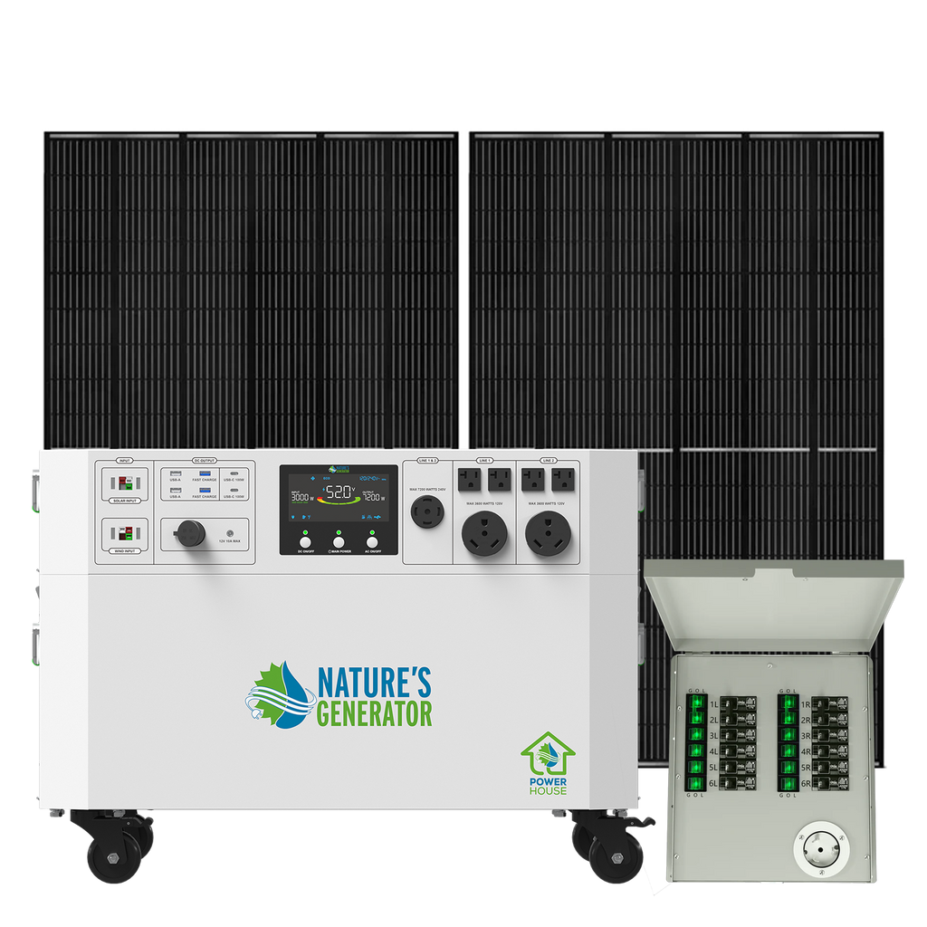 Powerhouse Gen 2 Solar Generator and Transfer Switch