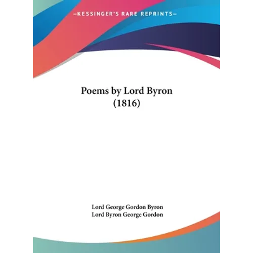 Poems by Lord Byron (1816) - Hardcover