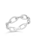 Sterling Silver Open Chain Link Ring