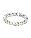 Sterling Silver Gracie CZ Eternity Ring