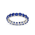 Sterling Silver Gracie Sapphire CZ Eternity Ring