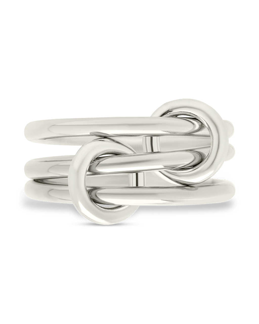 Sterling Silver Jasmin Link Stacking Ring