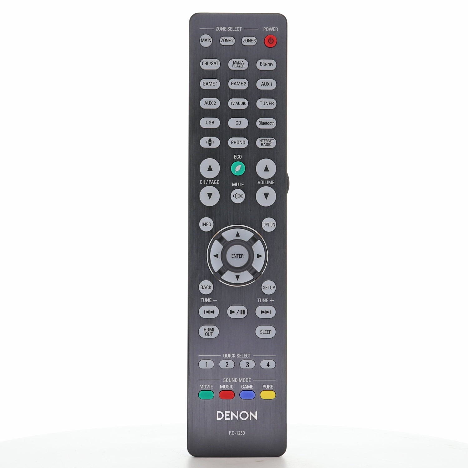 Denon RC-1250 A/V Receiver Remote Control | AVR-A1H - 30701029100AD