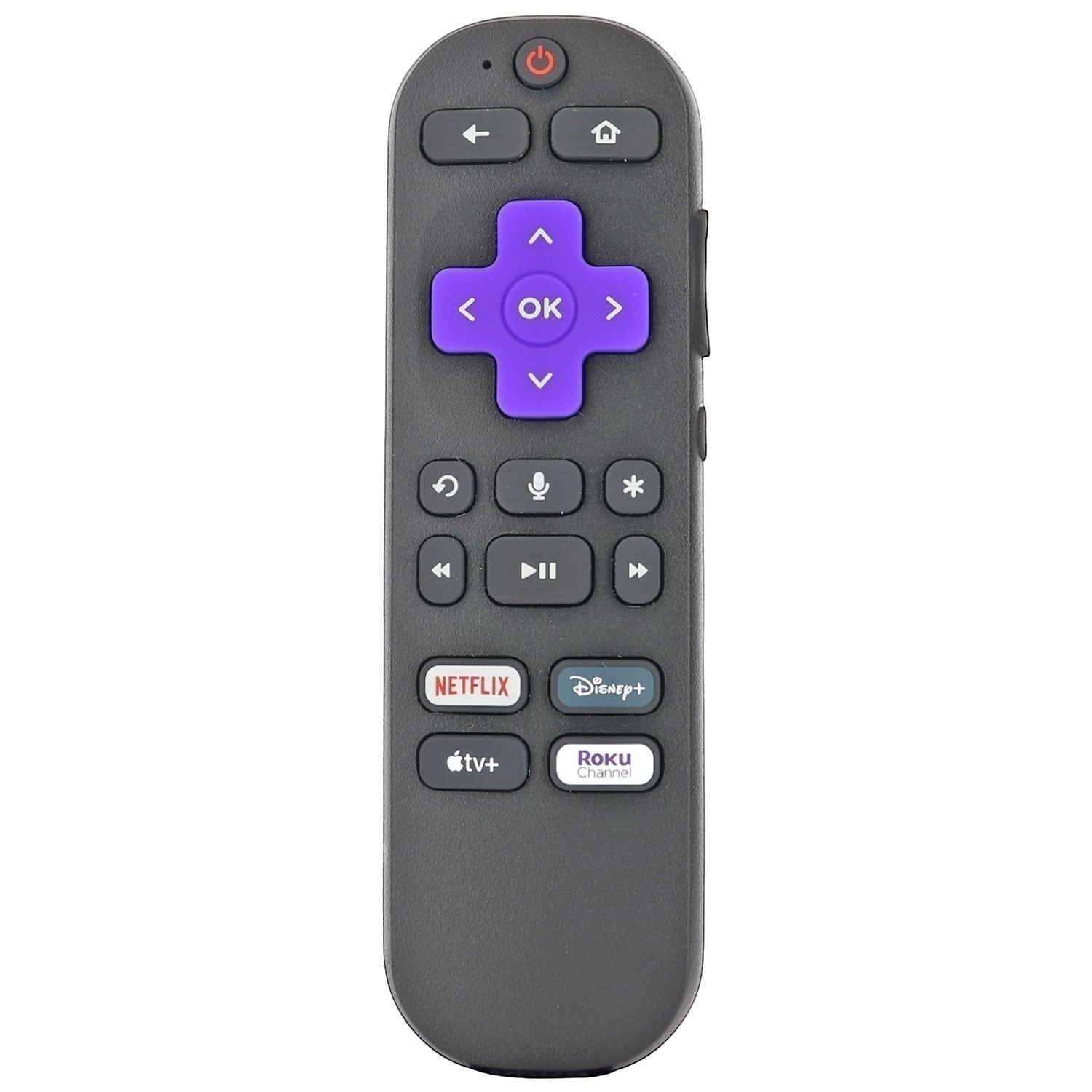 Substitute for Roku 2 RF Headphone jack Streaming Remote Control [RCGZ1, NO HEADPHONE JACK]