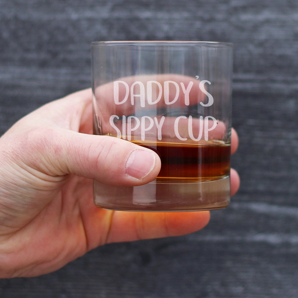 Daddy's Sippy Cup - 10 Ounce Rocks Glass