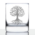Tree Of Life - Whiskey Rocks Glass - Cute Family Themed Gifts and Decor - 10.25 Oz Glass