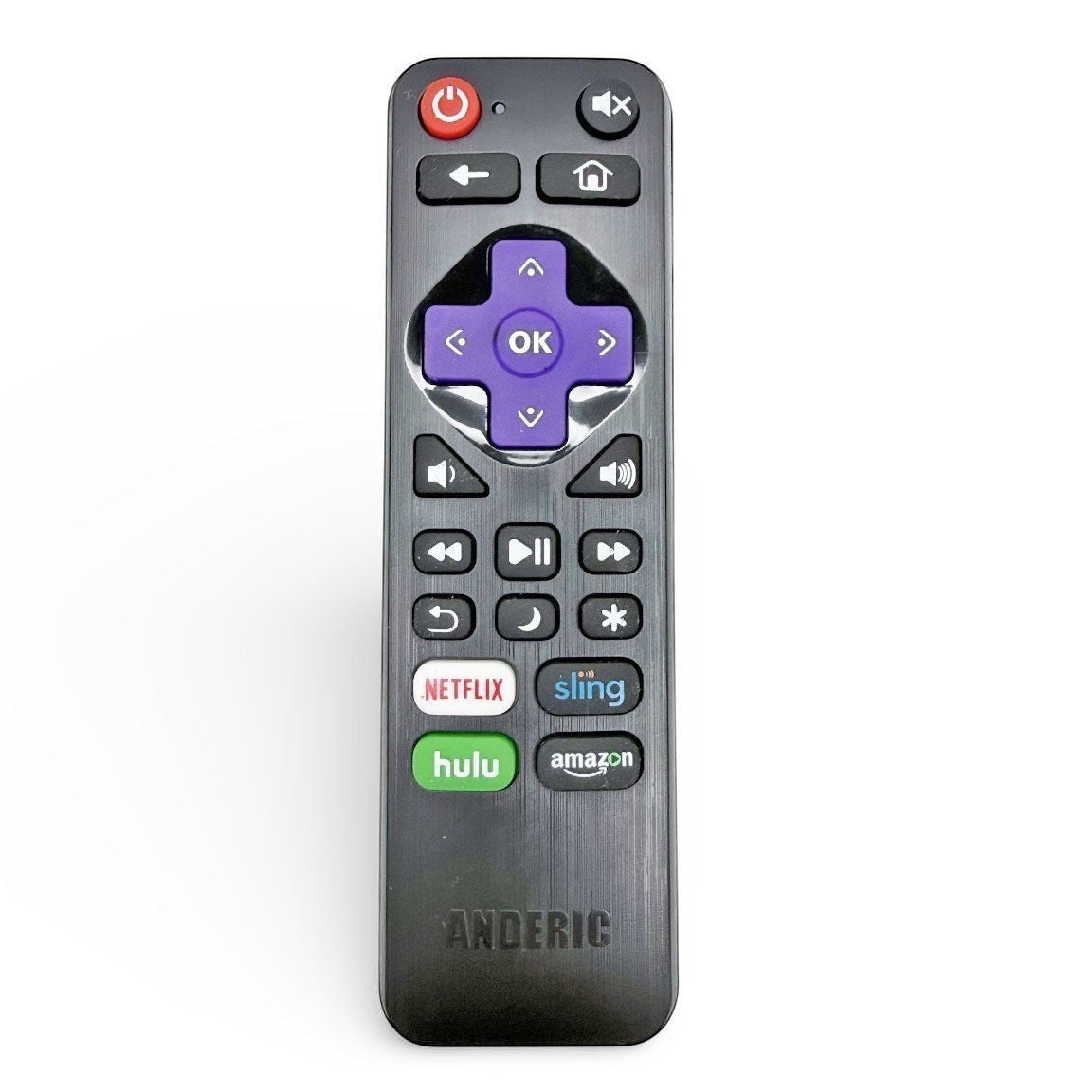 Substitute for Hitachi X490260 Roku TV Remote Control [RRLF16]