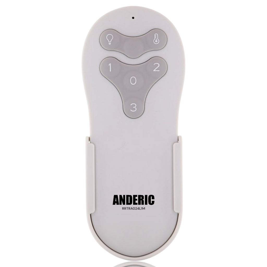 Anderic RRTRA024L1M Replacement Remote Control for Harbor Breeze Reidsport 44-In & 52-In Ceiling Fans | 2AQZU-18038 | 304.25 MHz