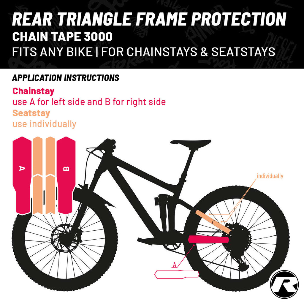 Riesel Design - Frame Protection Tape - CHAIN:TAPE 3000