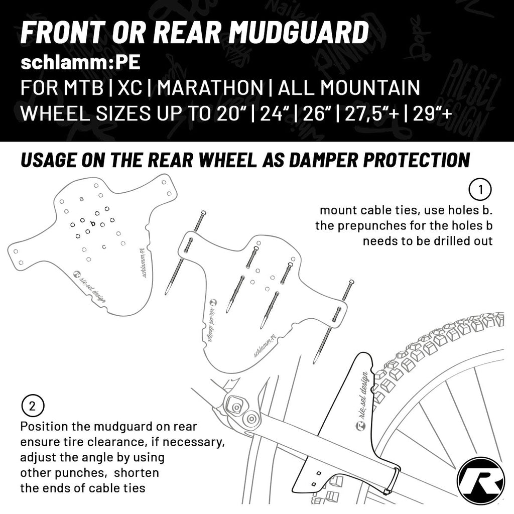 Riesel Design - Front Mudguard - SCHLAMM:PE